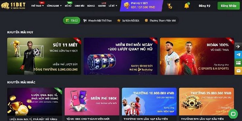 11bet nằm trong top nhà cái trực tuyến uy tín