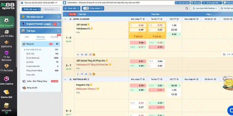Kèo cược được cập nhật mọi lúc với UK88