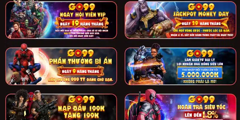 Nhà cái Go99 tặng tiền với các mã voucher hấp dẫn